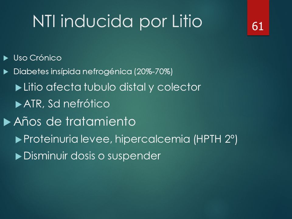 tratamientos de diabetes insípida inducida por litio tratamientos de diabetes insípida inducida por litio